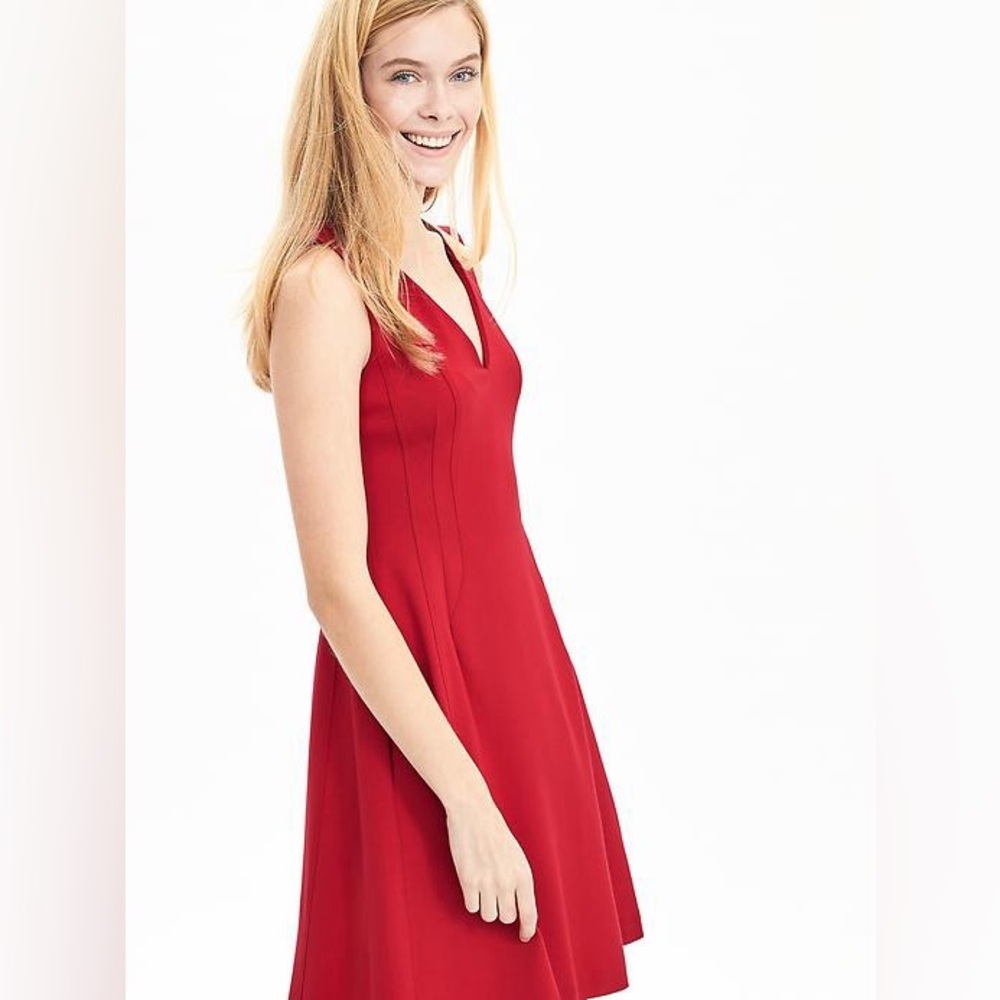 Banana Republic Vivid Red Mini Dress Size 0